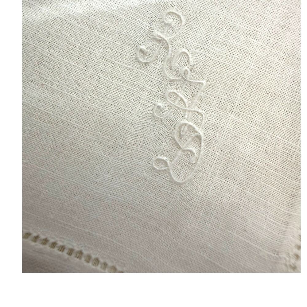 8 sets of Napkins white cream crochet linen embroidered - Picture 9 of 16